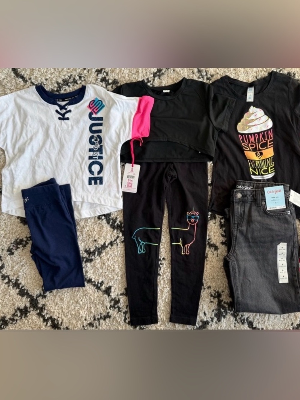 Girls Bundle Justice and other brands Size 7/8, 8 (2 NWT $29)